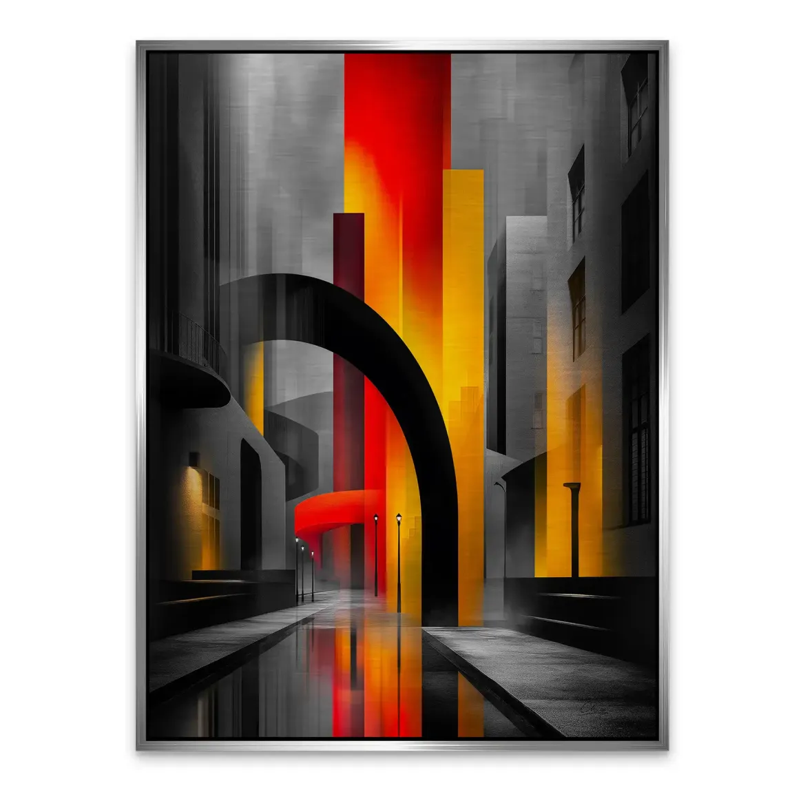 Midnight City Aludibond Gebürstet INGALERIE