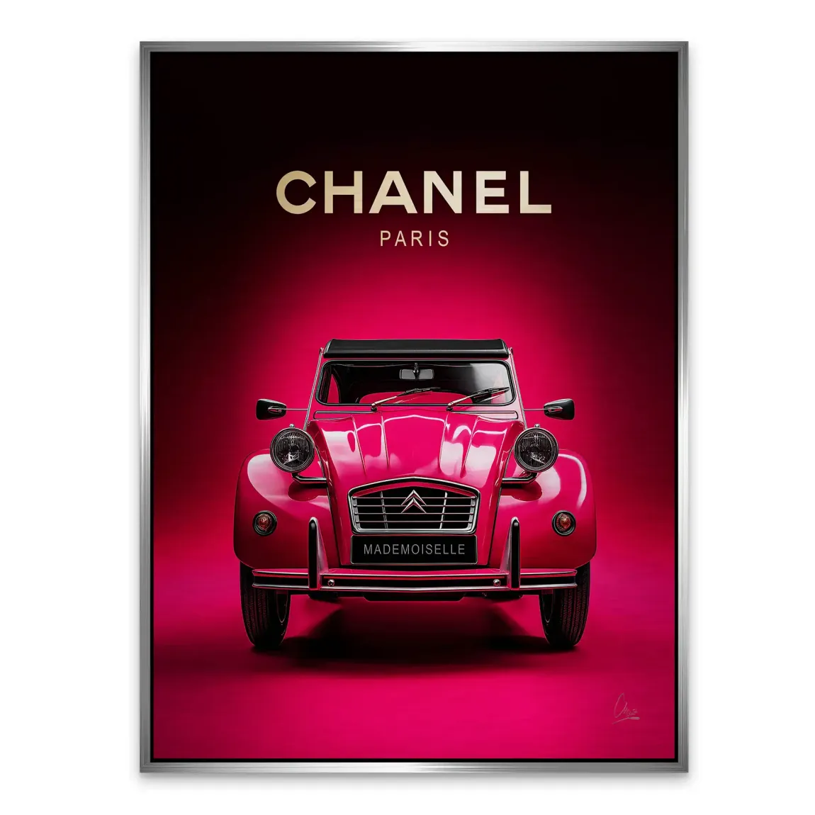 Mademoiselle Chic 2CV Alu Gebürstet Bild