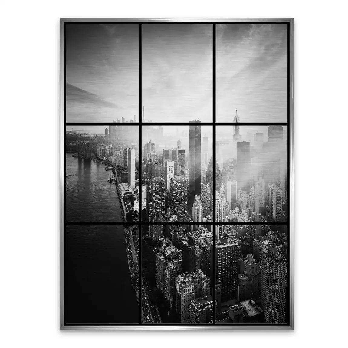 Silent Heights New York Alu Gebürstet Bild