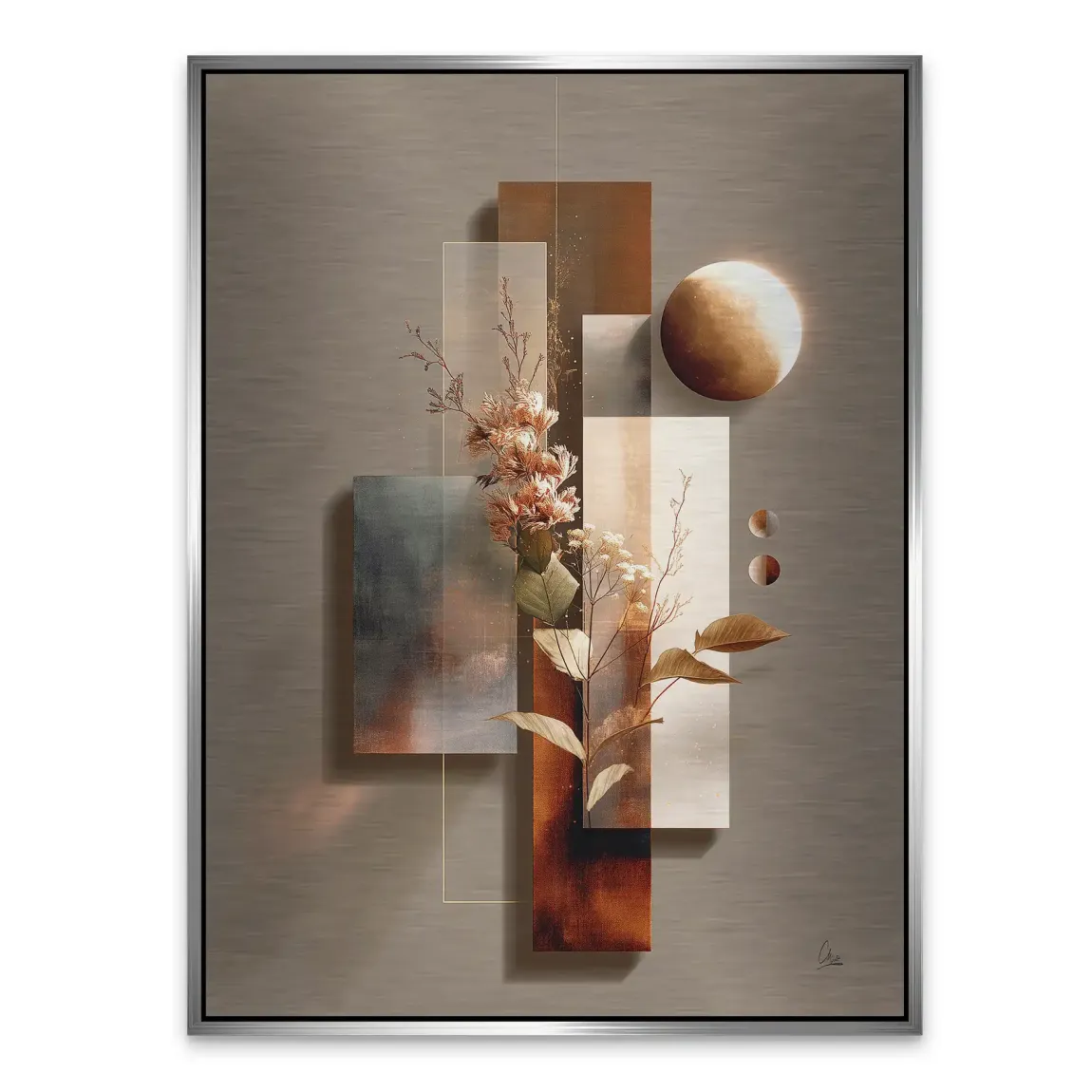 Celestial Bloom Harmony Alu Gebürstet Bild