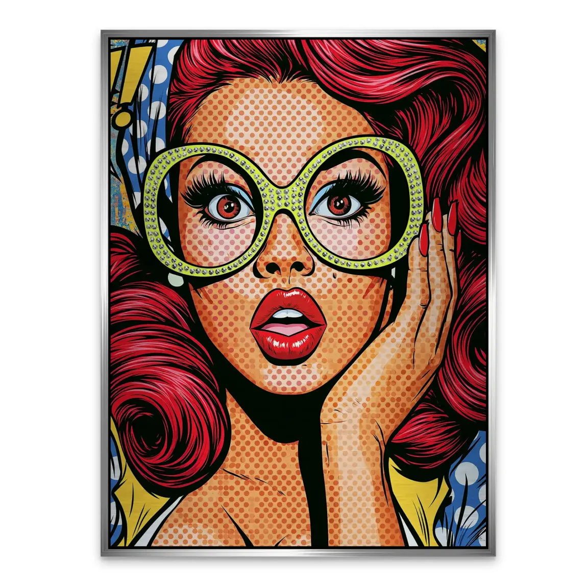 Pop Art Diva Aluminiumbild gebürstet