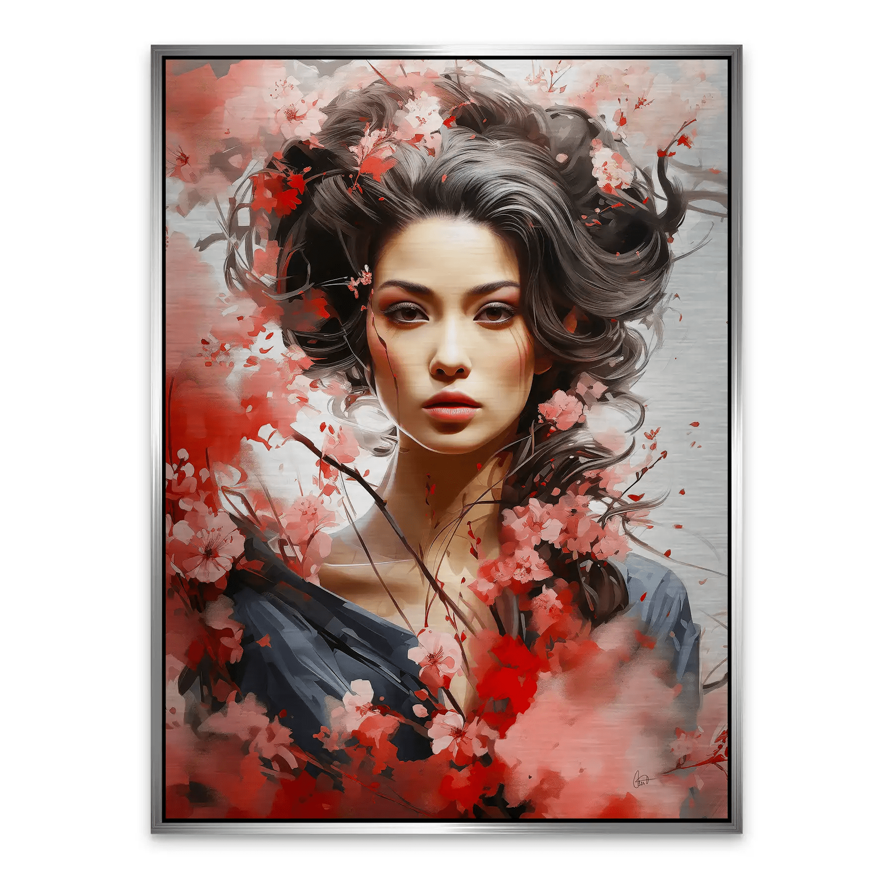 Asian Beauty Alu Gebürstet Bild INGALERIE