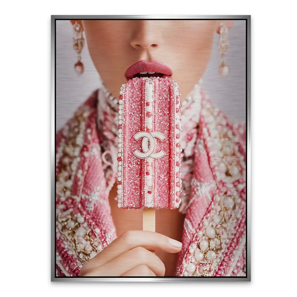Pink Pearl Ice Couture Chanel Alu Gebürstet Bild