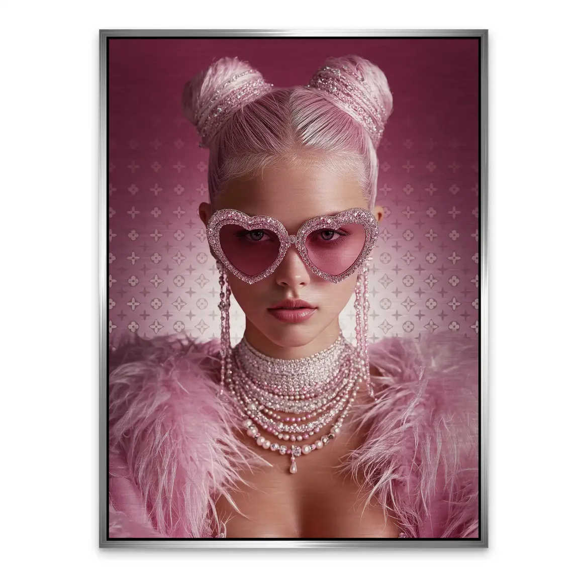 Glamour Girl Alu Gebürstet Bild