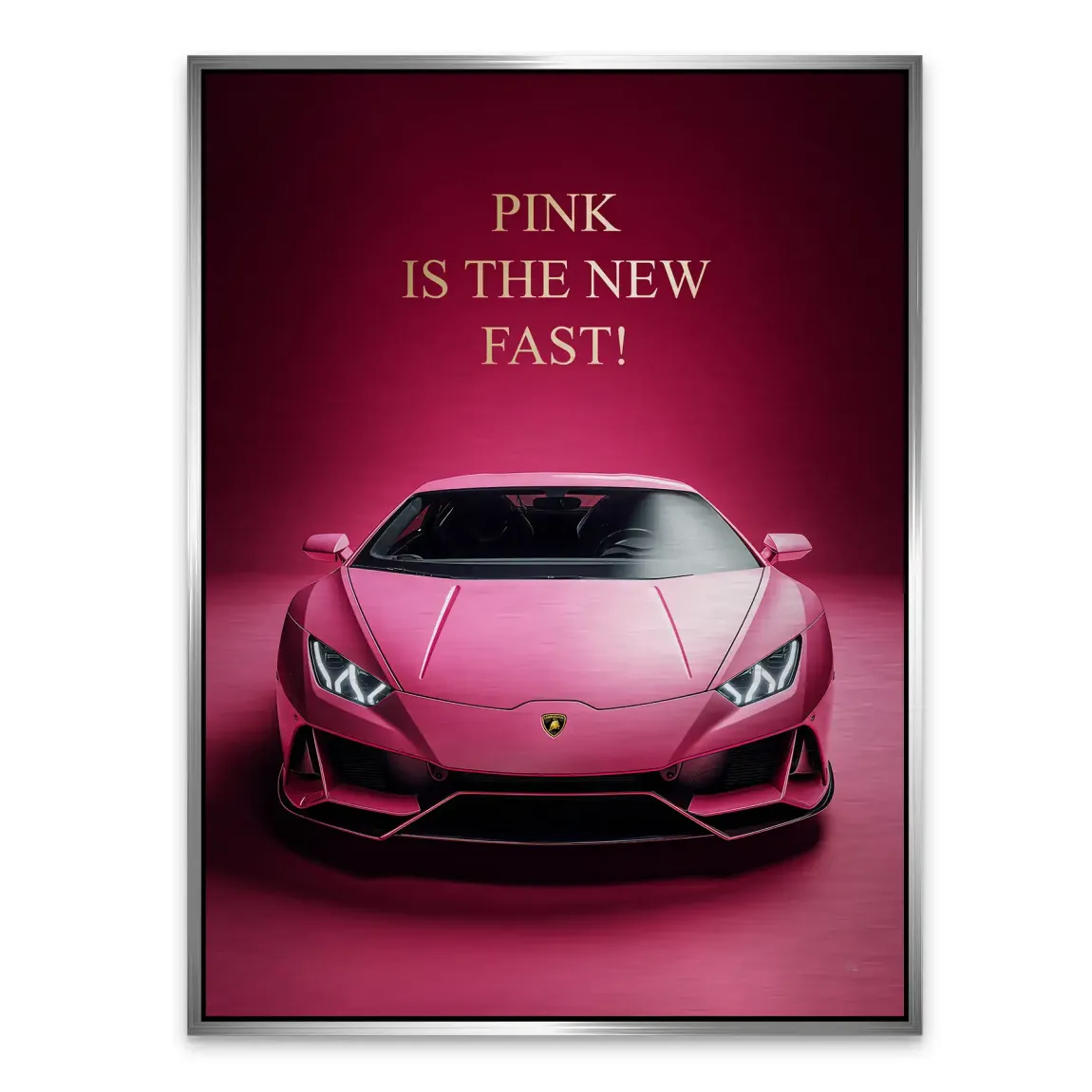 Pink Speed Lambo Alu Gebürstet Bild