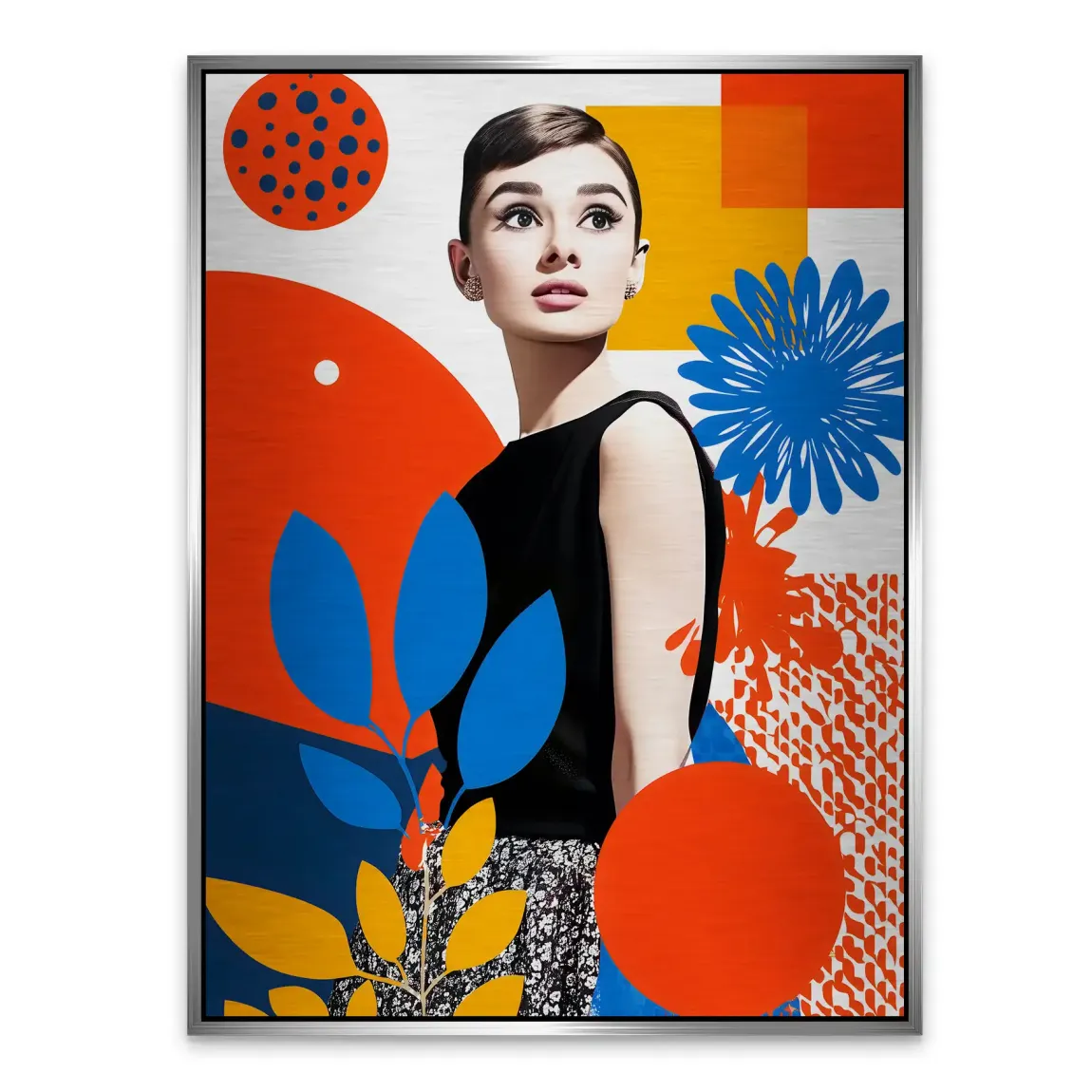 Audrey Hepburn Blooming Aludibond Gebürstet INGALERIE