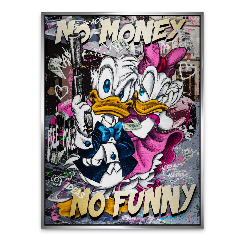 Donald No Money Aludibond Gebürstet INGALERIE