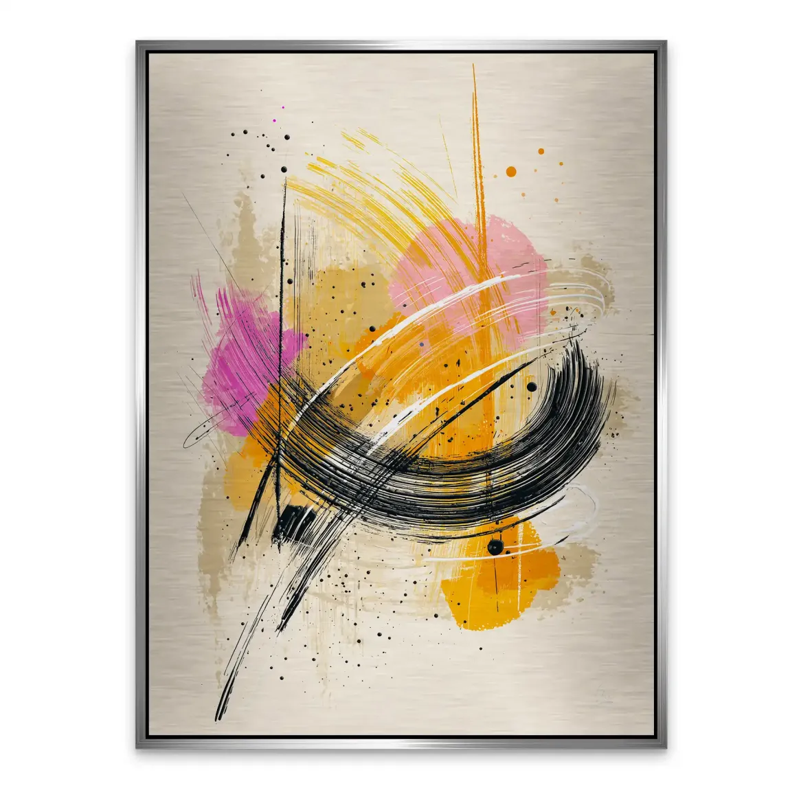 Modern Energie Abstrakt Alu Gebürstet Bild