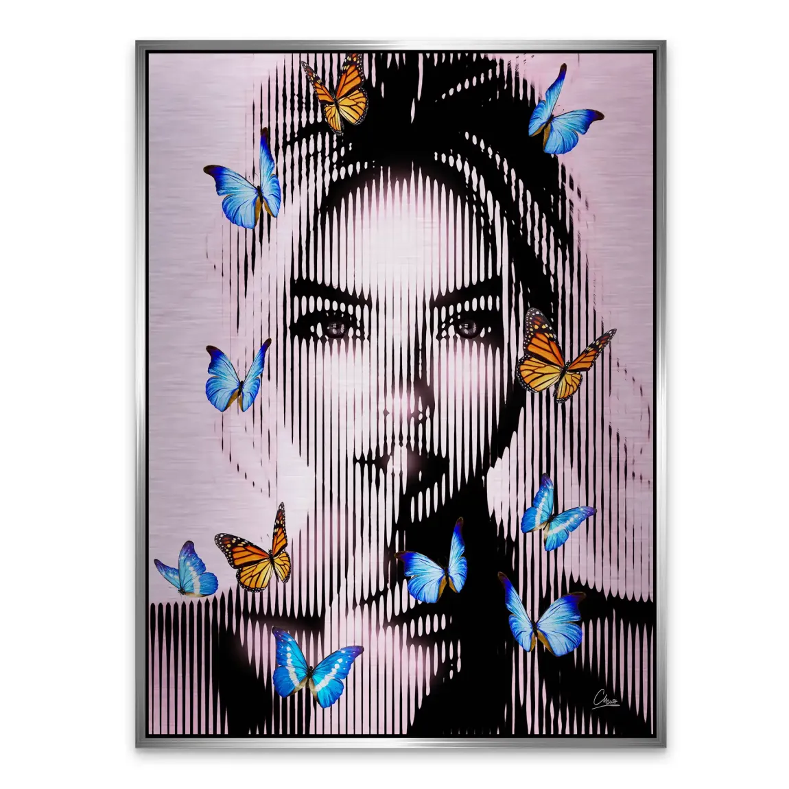 Silent Butterfly Aludibond Gebürstet INGALERIE
