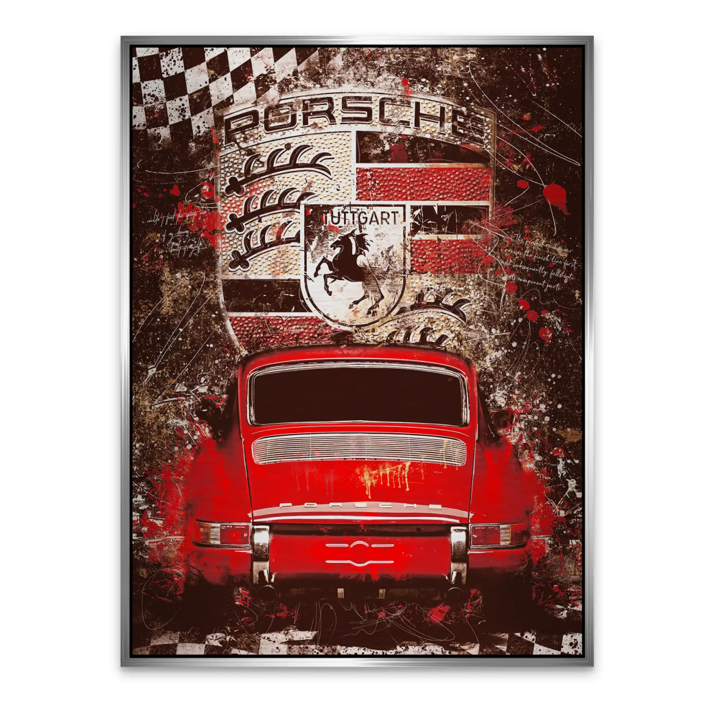 Porsche 911 Classic Style Alu Gebürstet Bild INGALERIE