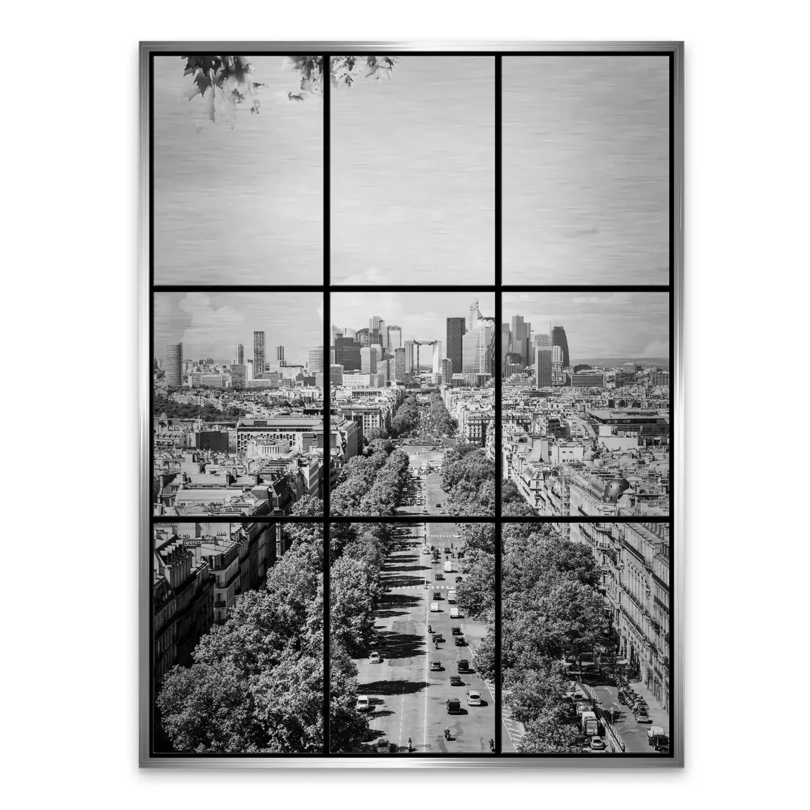 Skyline Avenue Paris Alu Gebürstet Bild