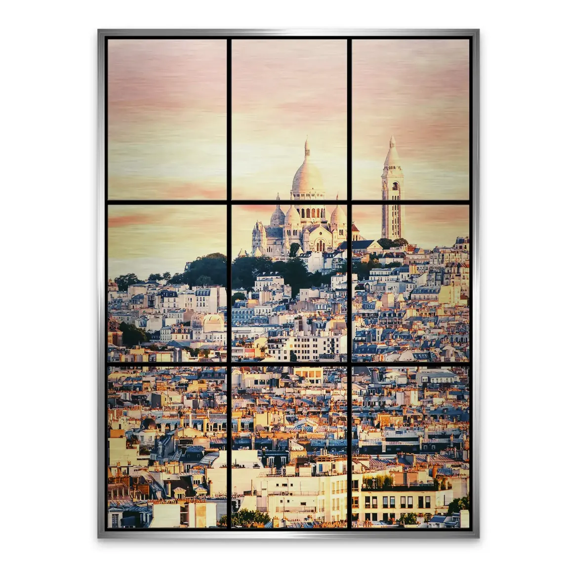 Sunrise Montmartre Paris Alu Gebürstet Bild