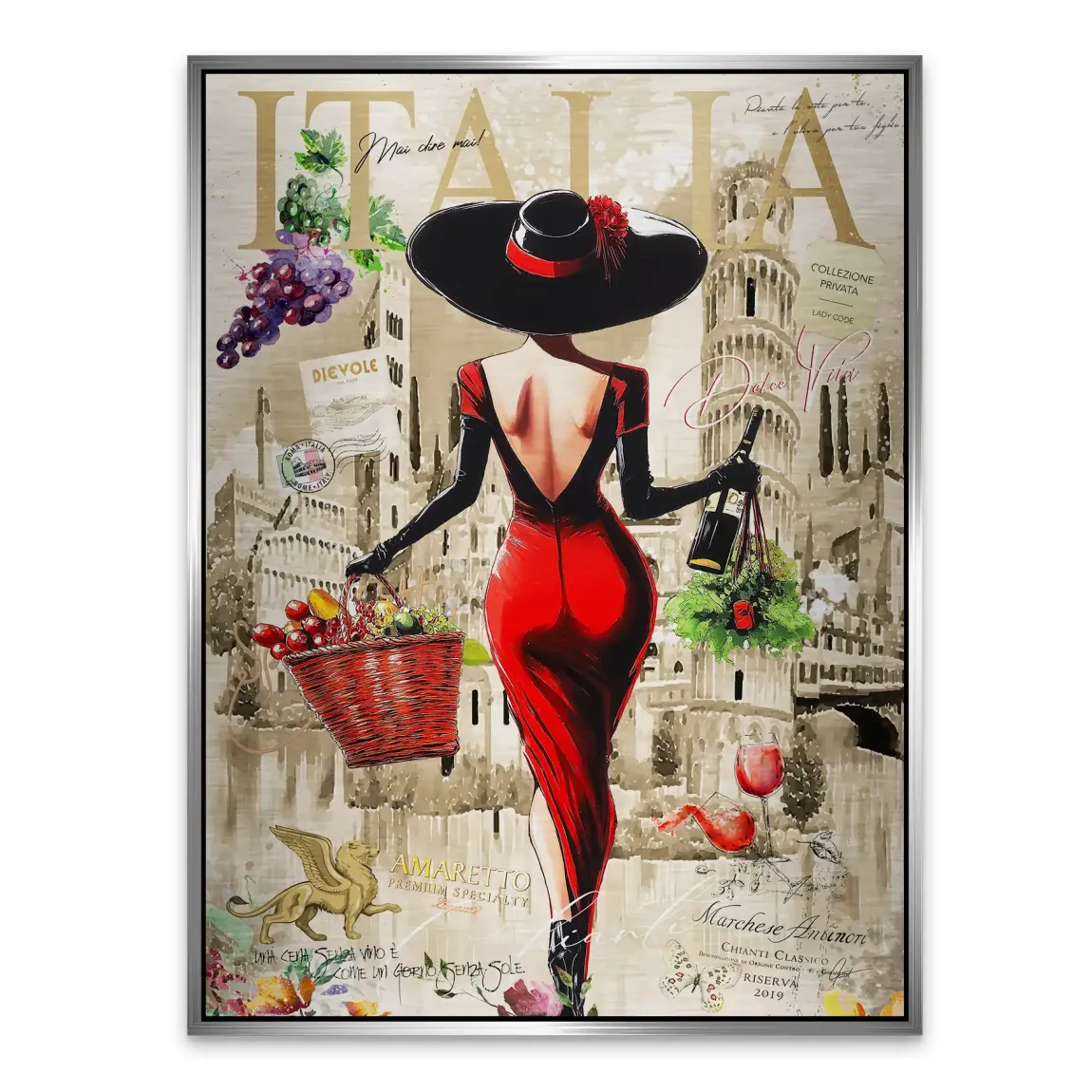 Dolce Vita Rosso Flair Aludibond Gebürstet INGALERIE