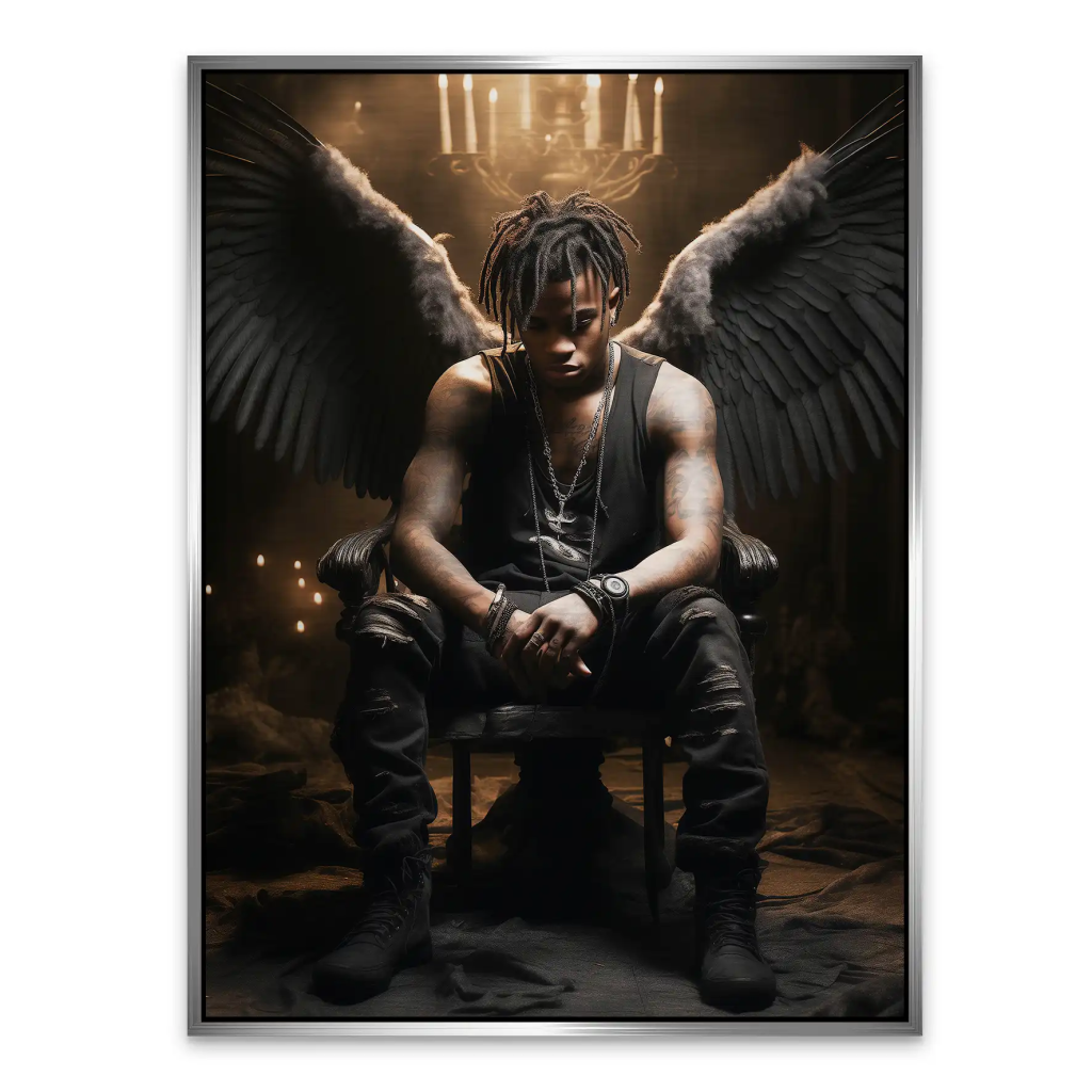 Angel-Man Aludibond gebürstet Bild INGALERIE