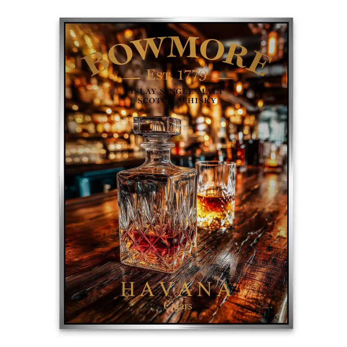 Whisky Lounge Havana Alu Gebürstet  Bild