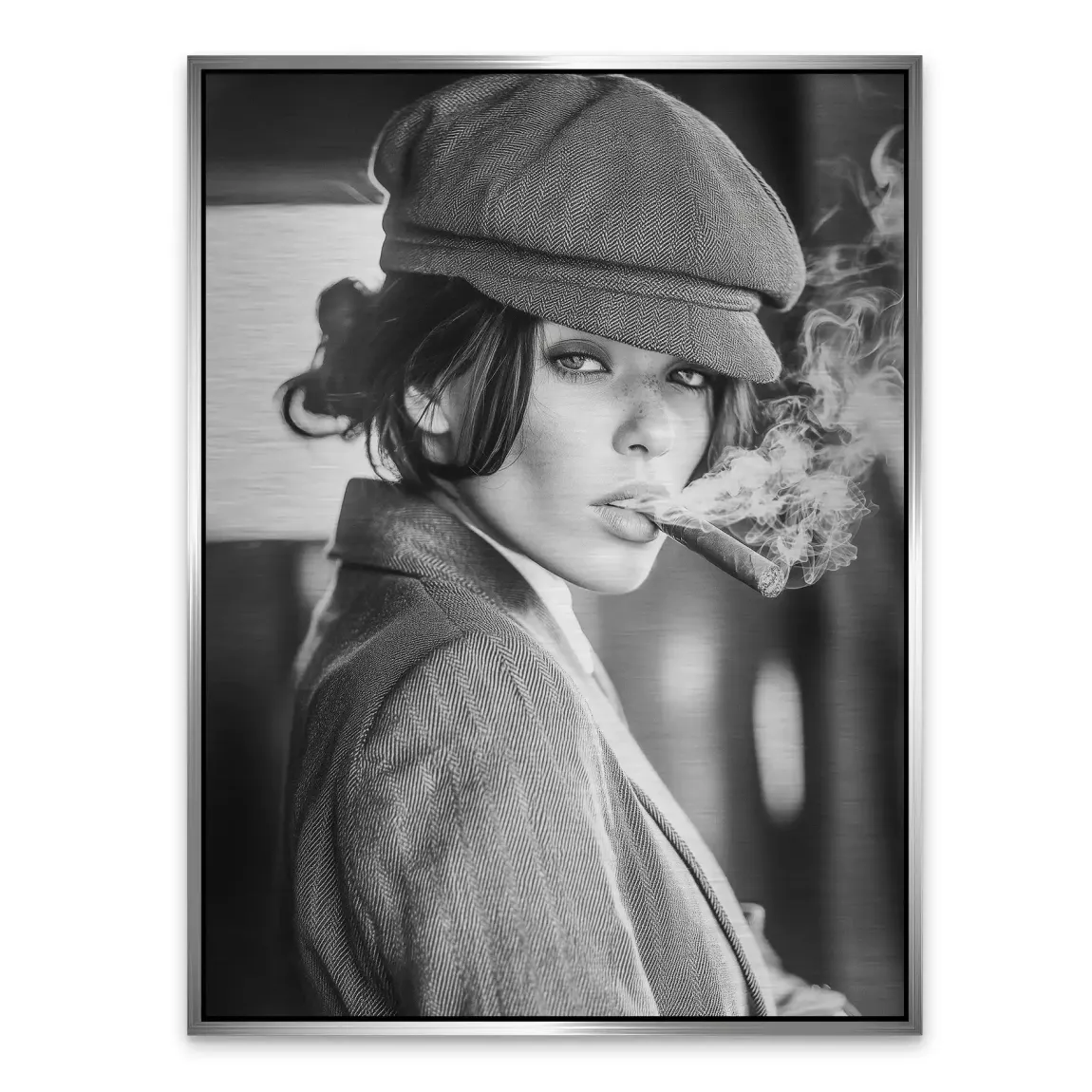 Smoke and Confidence Alu Gebürstet Bild