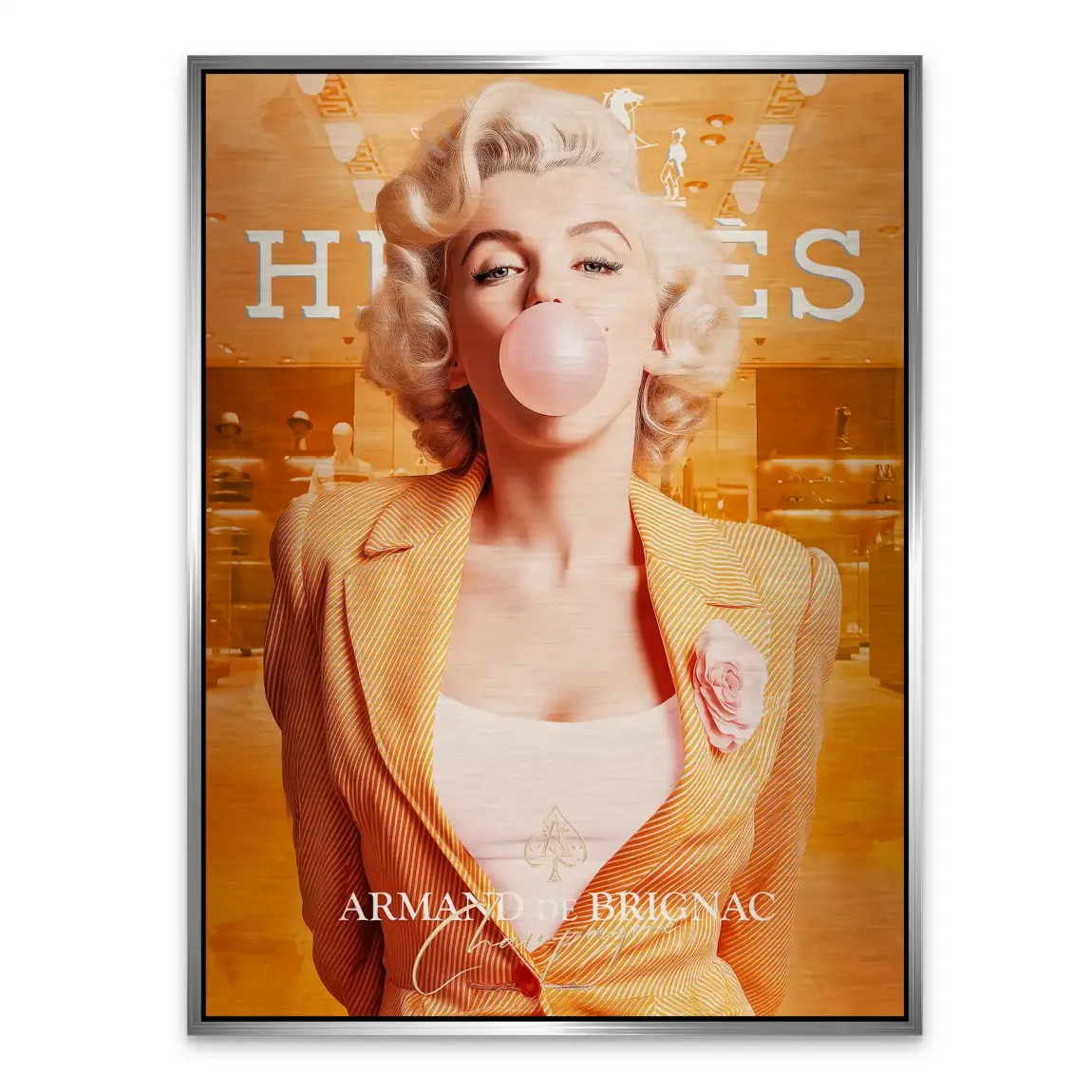 Monroe Bubble Glamour Aludibond Gebürstet INGALERIE