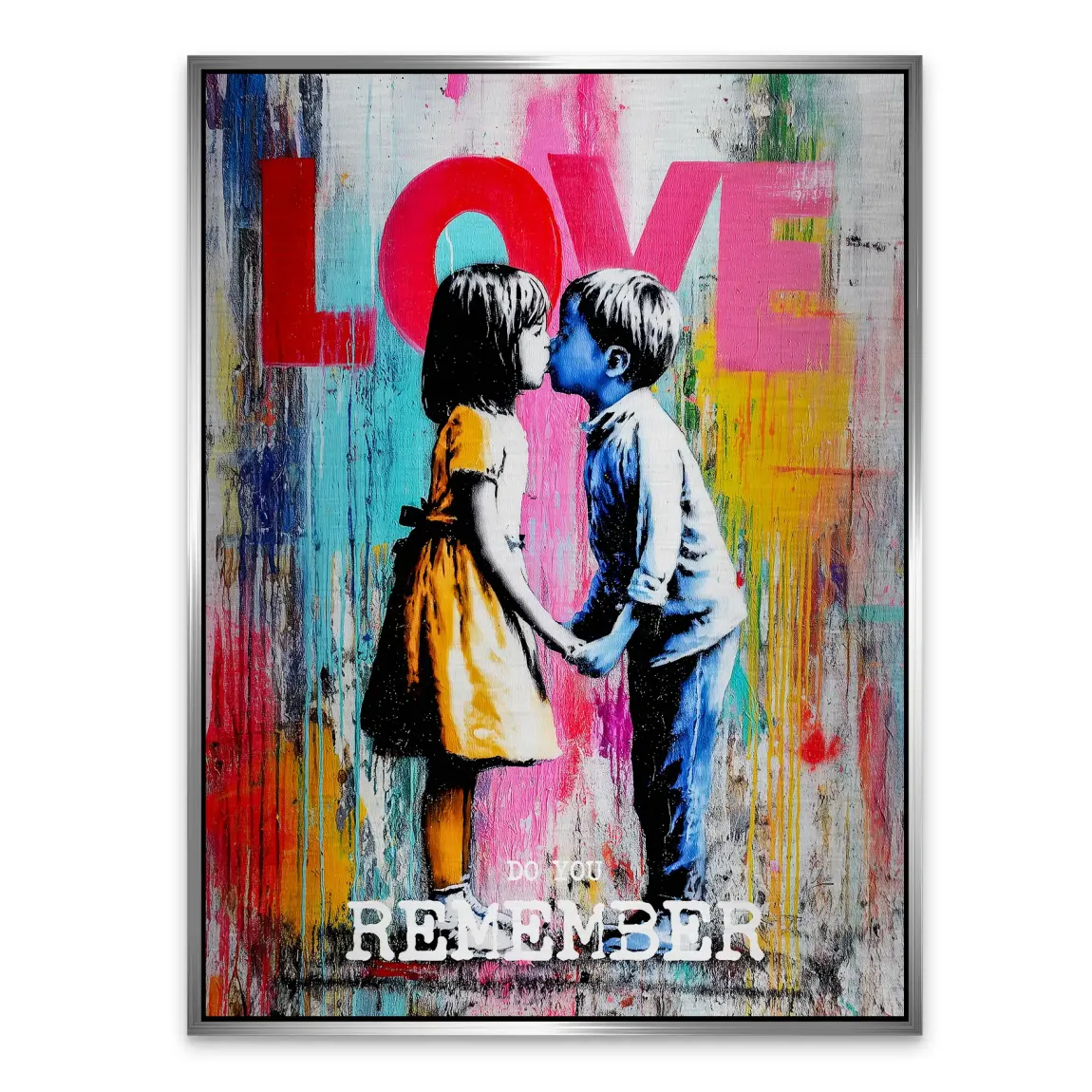 First Kiss Alu Gebürstet Bild