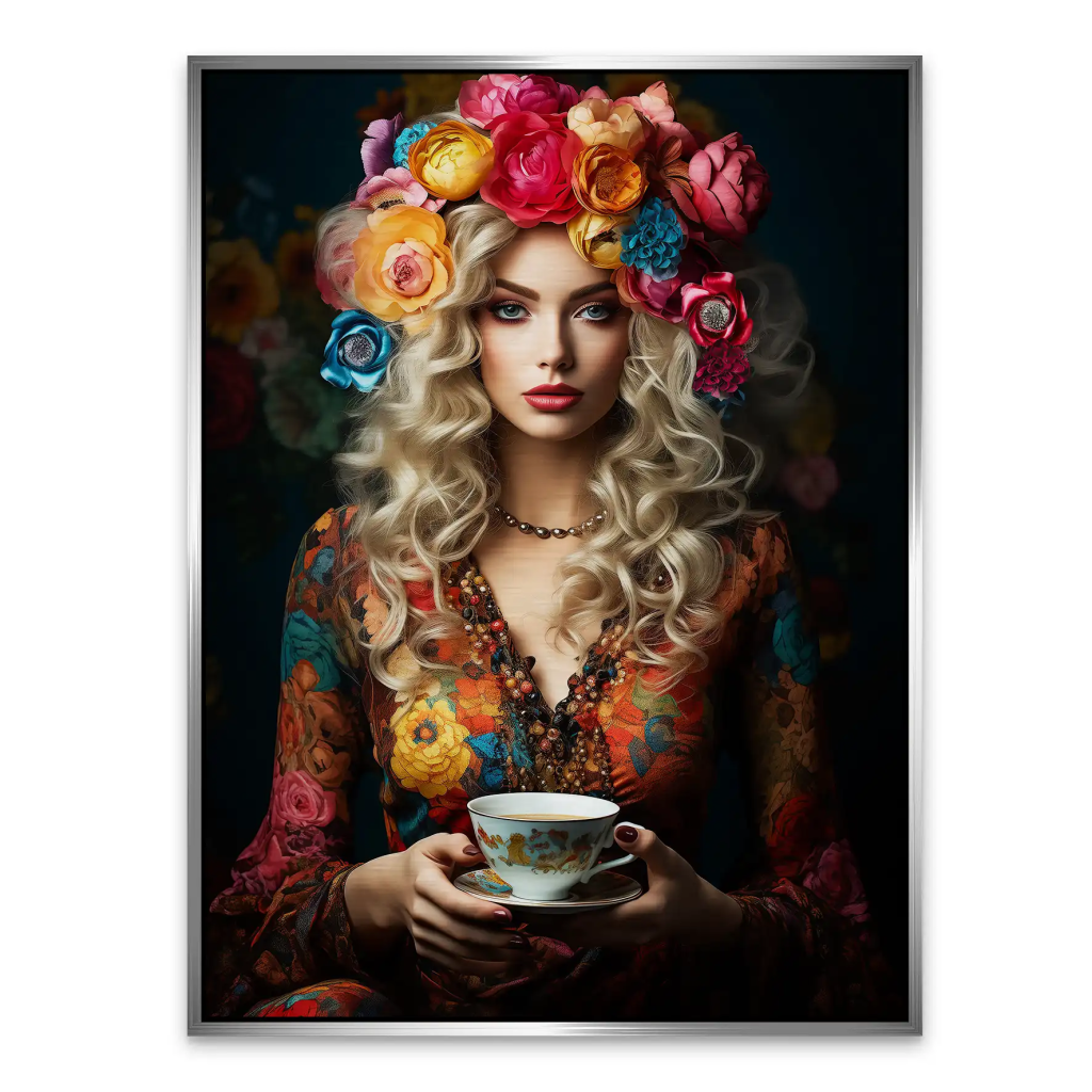 Beauty Bohemian Flower Alu Gebürstet Bild INGALERIE