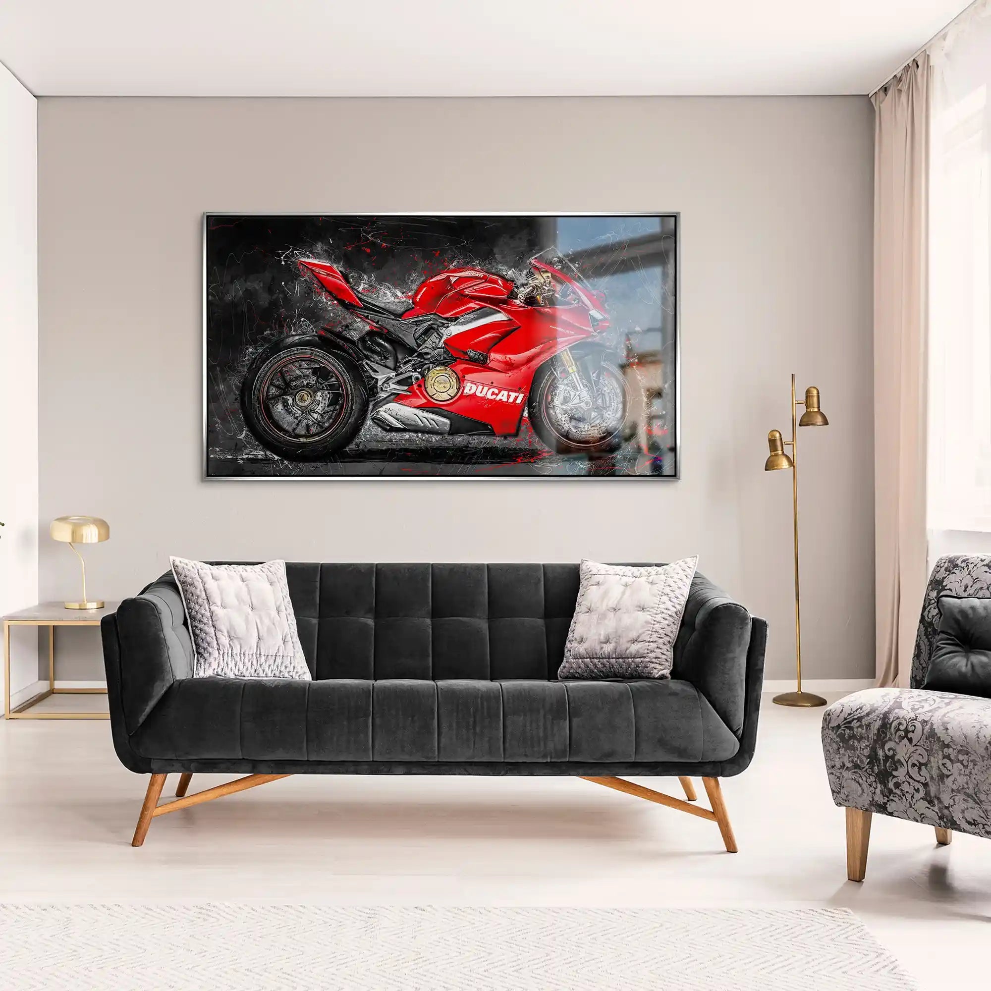 Ducati Panigale Abstrakt Alu Gebürstet INGALERIE