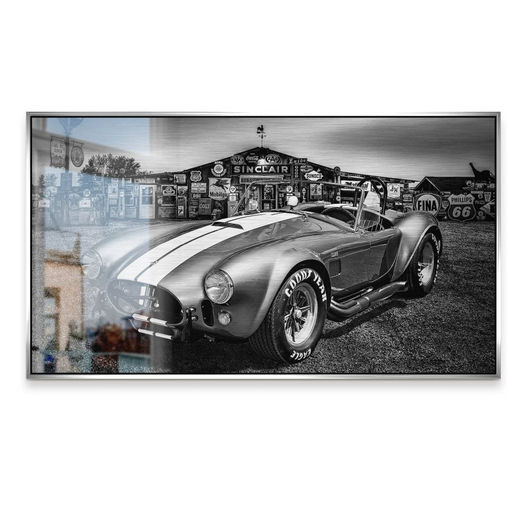 AC Cobra Abstrakt Silver Alu Gebürstet Bild INGALERIE