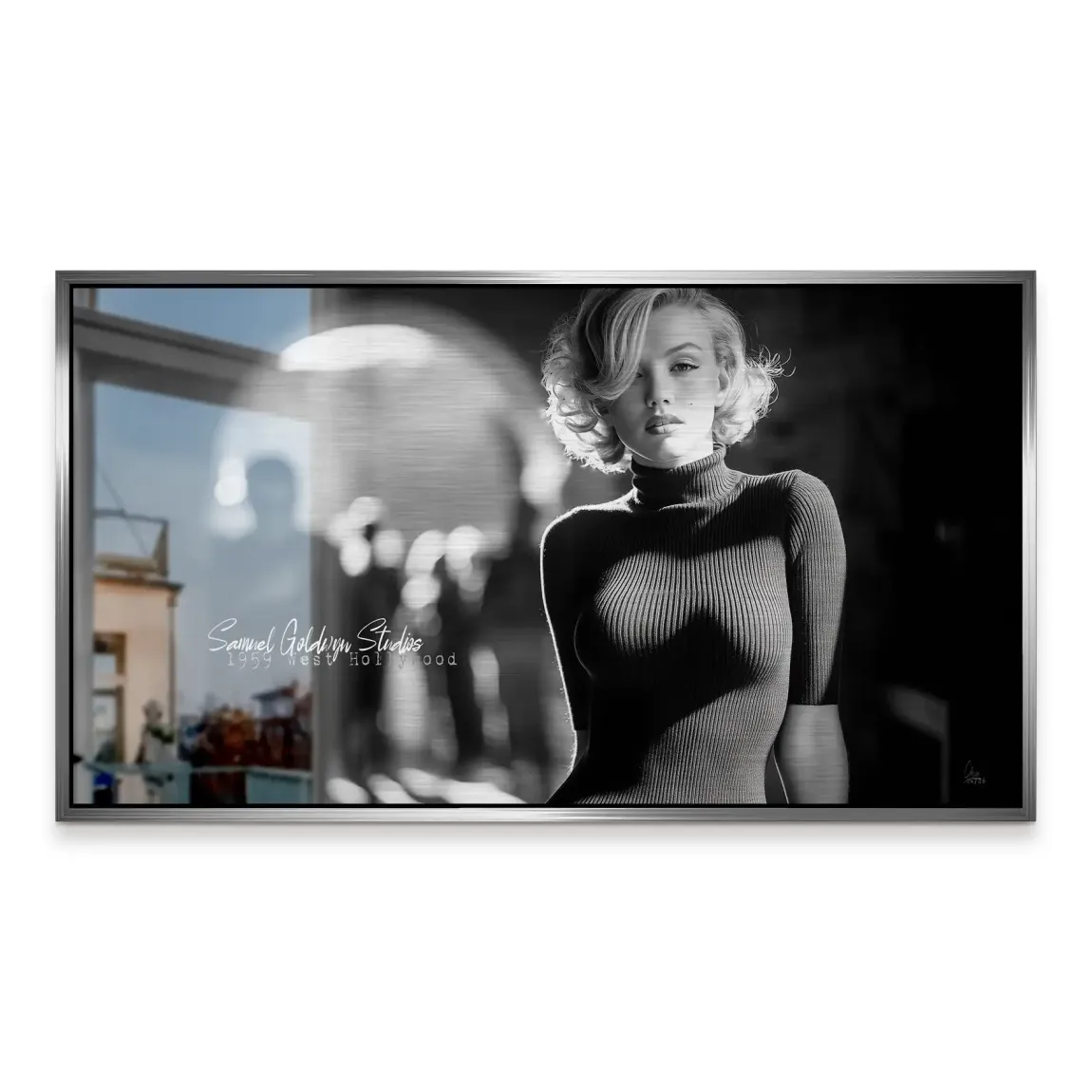 Marilyn Monroe Studio Aluminiumbild gebürstet