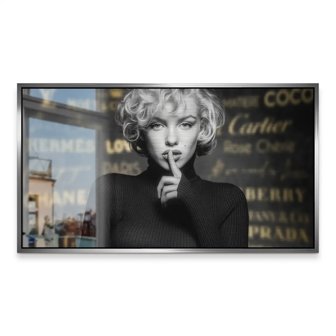 Marilyn Monroe Secret Glamour Alu Gebürstet