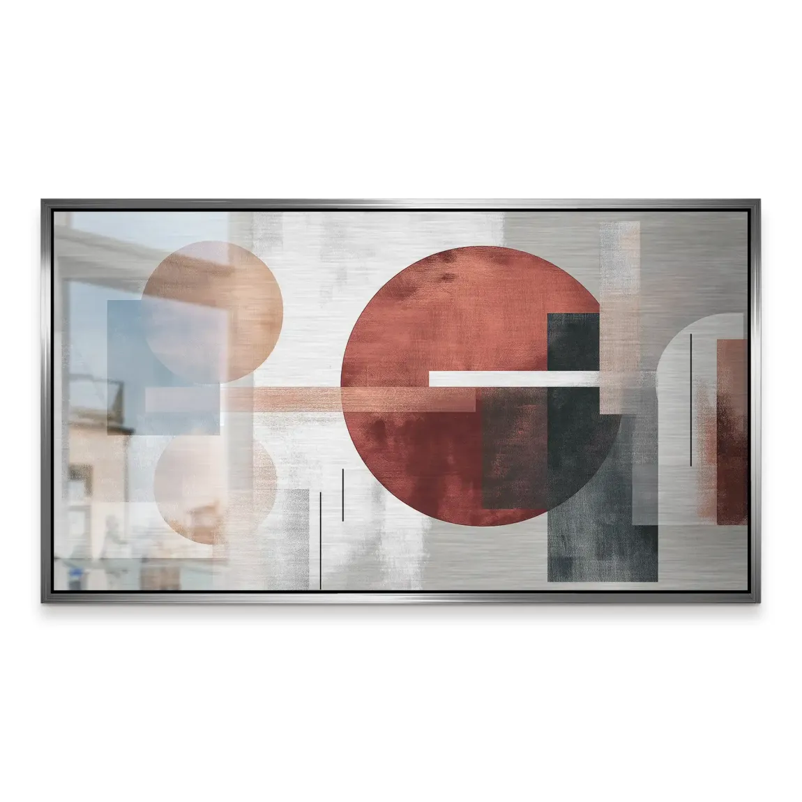 Abstrakte Geometrie Alu Gebürstet