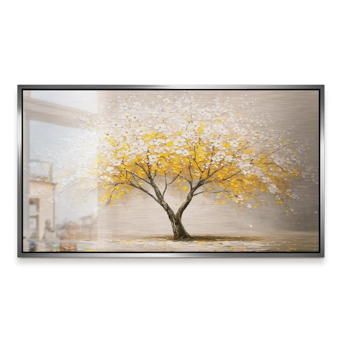 Golden Tree Art Alu Gebürstet