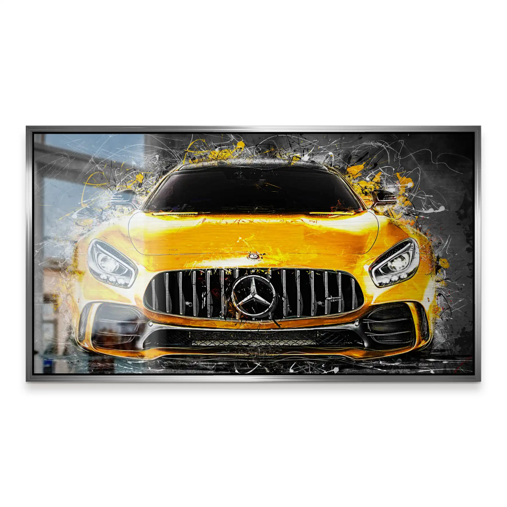 Mercedes AMG GT Yellow Style Alu Gebürstet INGALERIE
