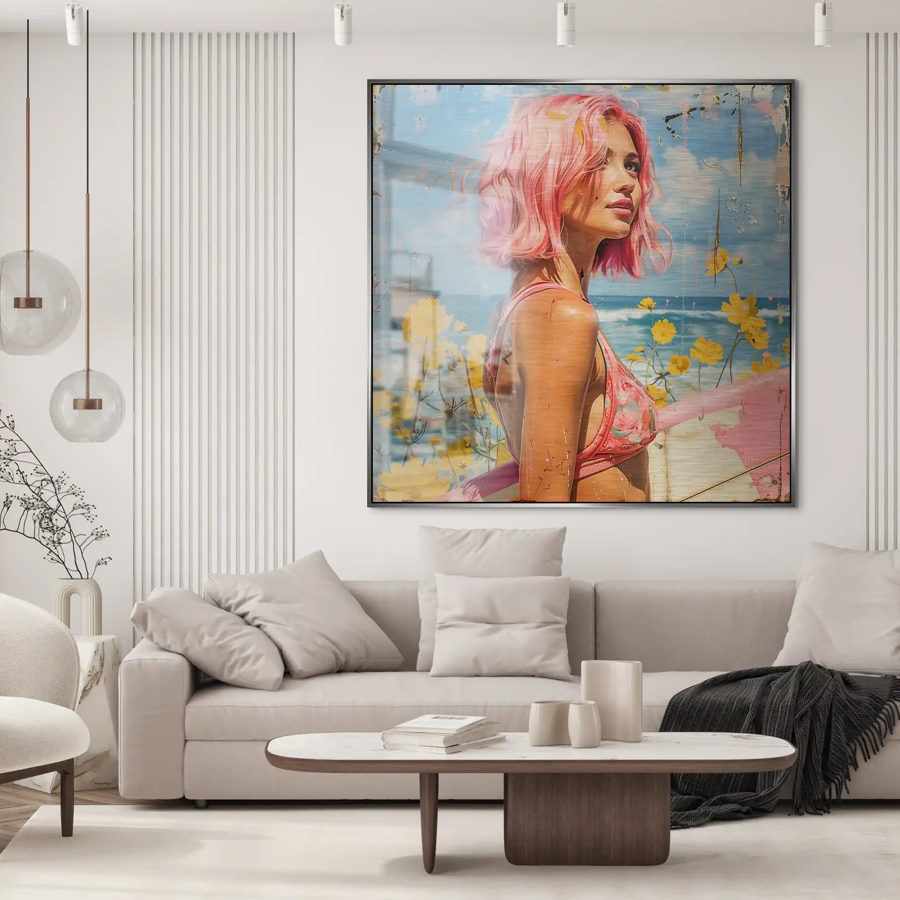Beach Girl Nr.2 Alu Gebürstet Bild INGALERIE
