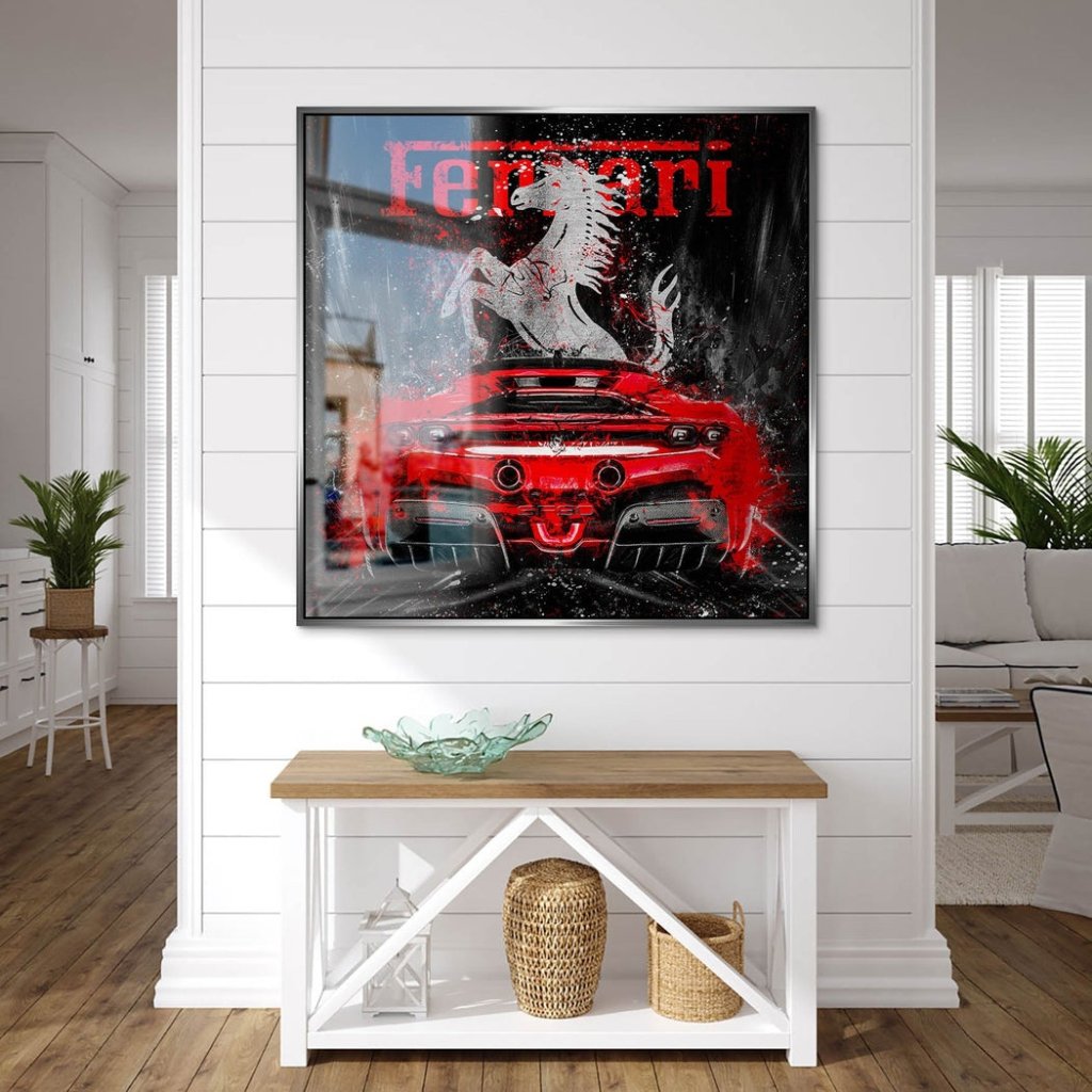 Ferrari SF90 Abstrakt Alu Gebürstet INGALERIE