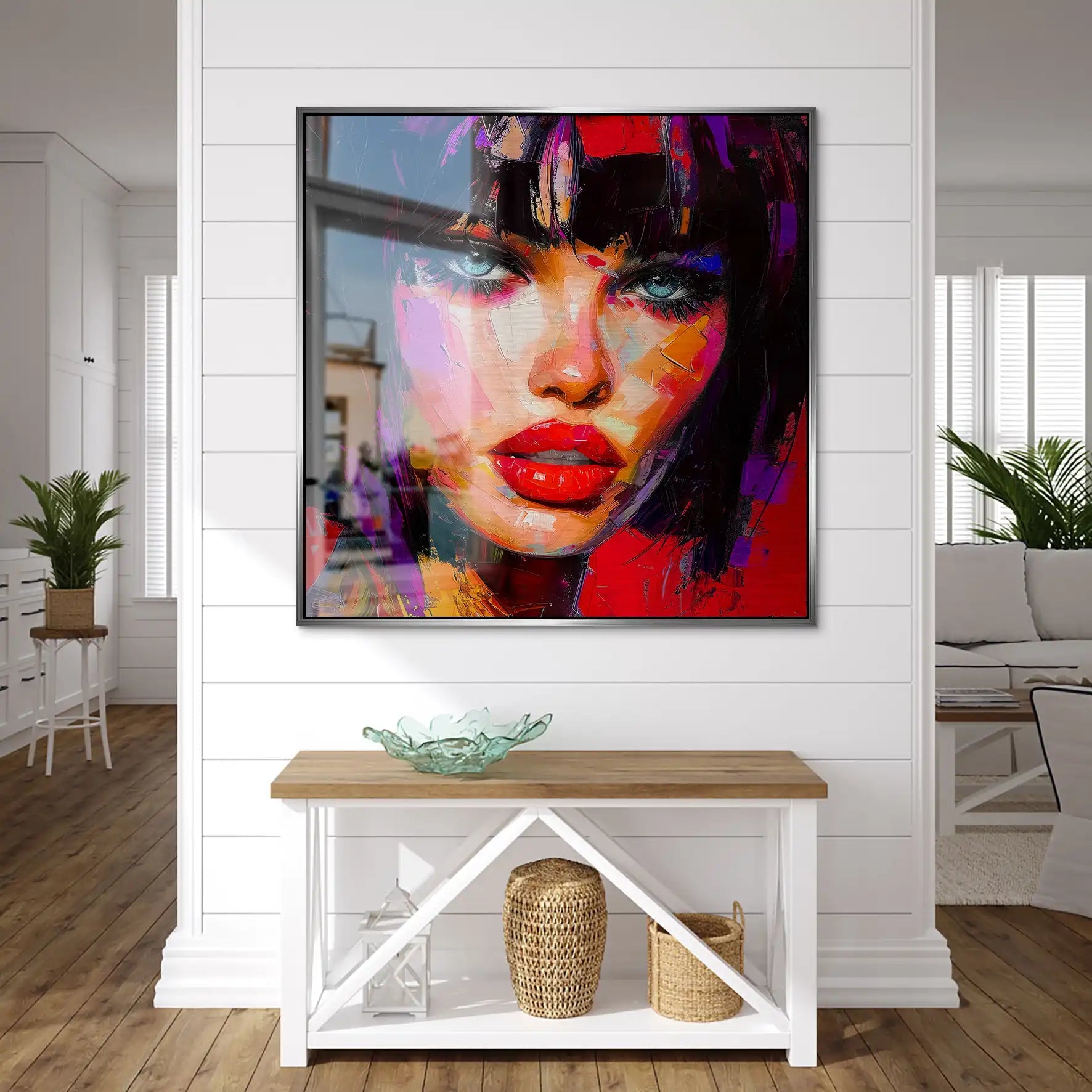 Abstrakt Red Beauty Alu Gebürstet Bild INGALERIE