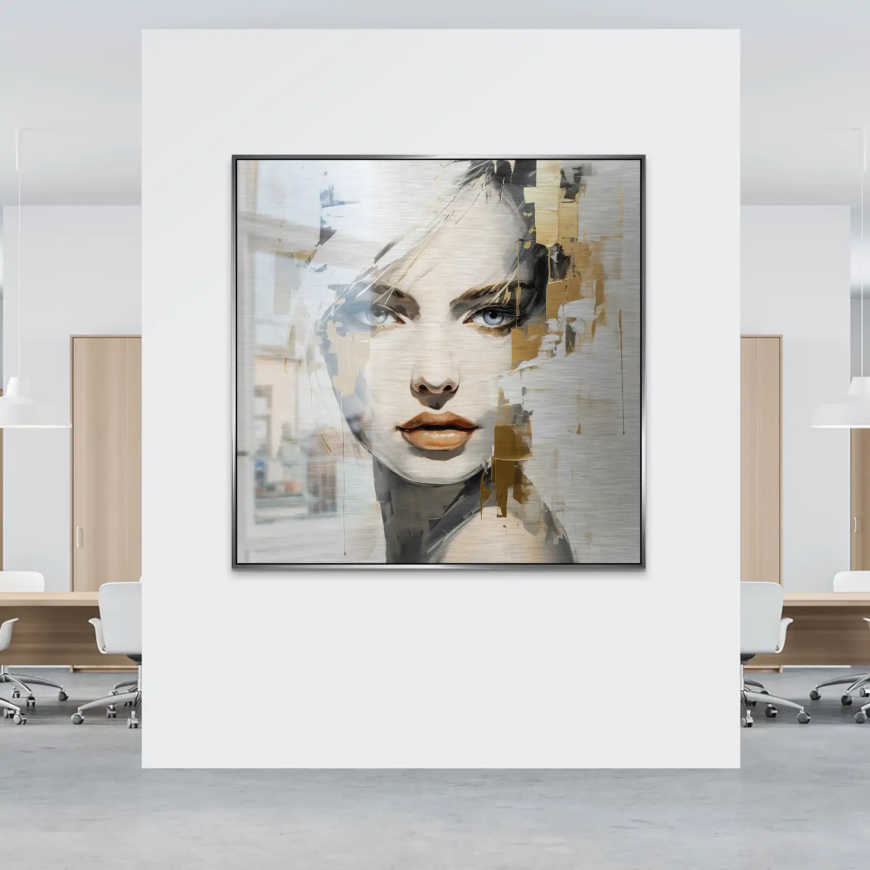 Golden Muse Alu gebürstet Bild INGALERIE