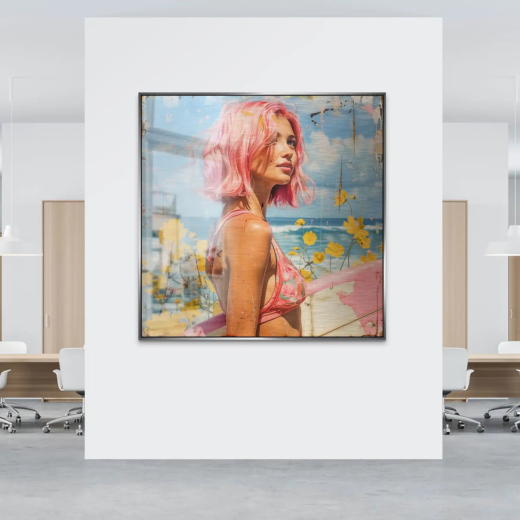 Beach Girl Nr.2 Alu Gebürstet Bild INGALERIE
