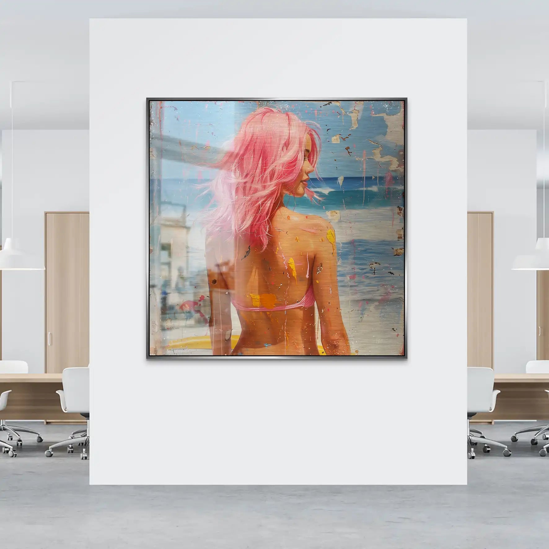 Beach Girl Nr.3 Alu Gebürstet Bild INGALERIE