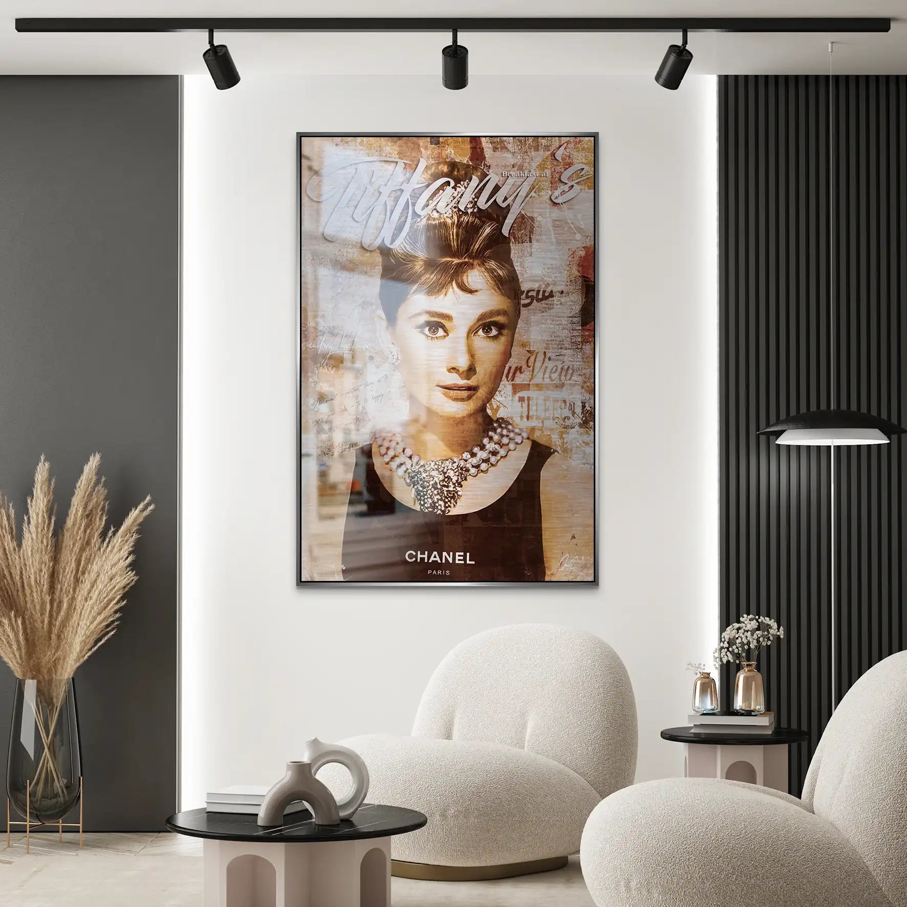 Audrey Tiffany Retro Art AluDibond Gebürstet INGALERIE