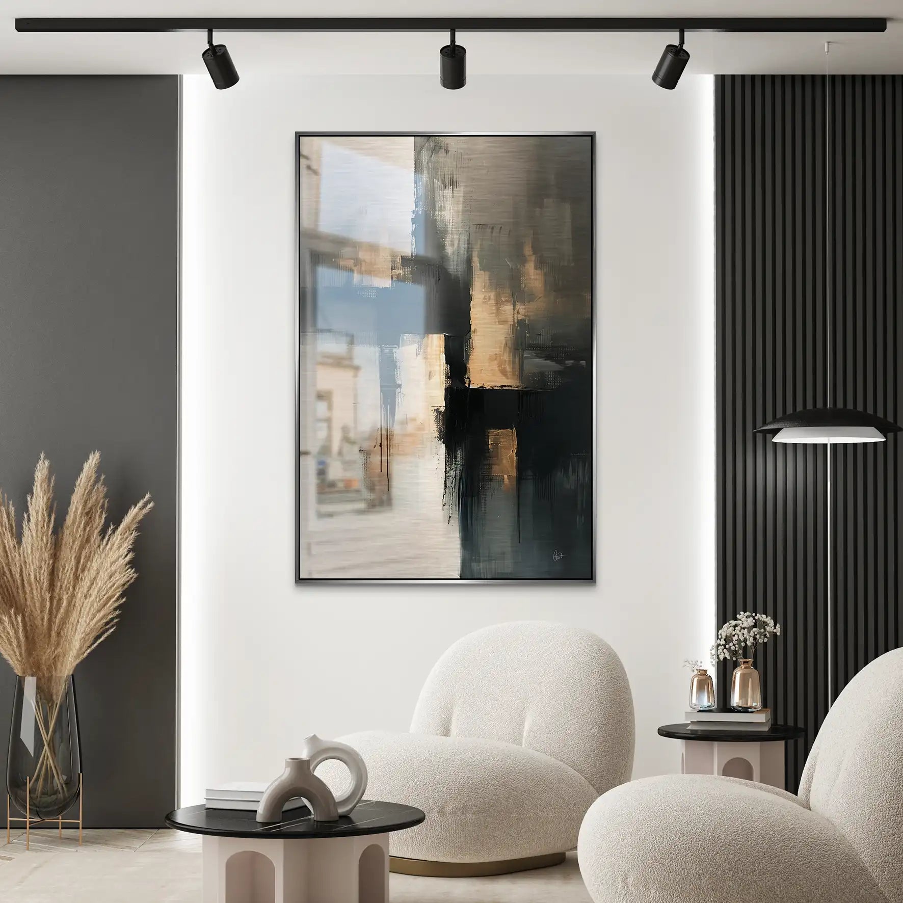 Abstrakt Nr.24 Alu Gebürstet Bild INGALERIE