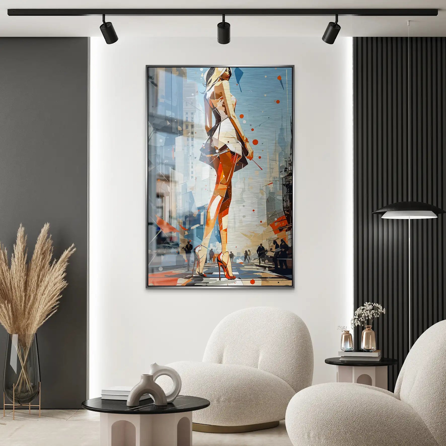 City Walk New York Pop Art AluDibond Gebürstet INGALERIE