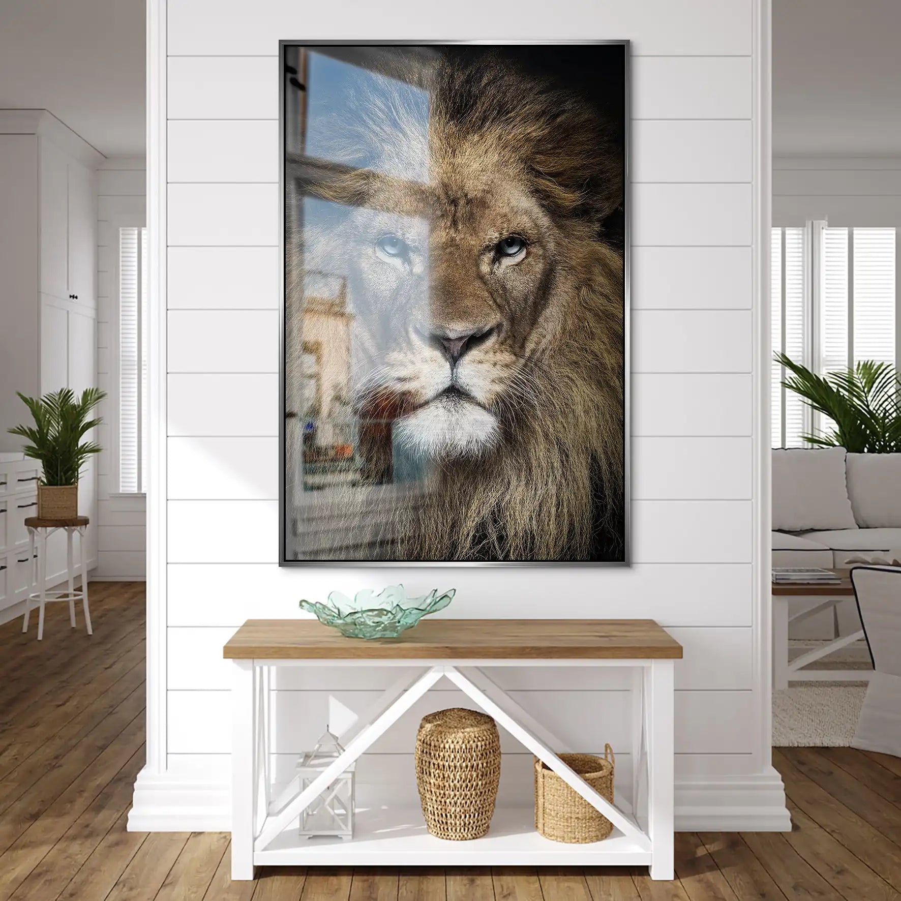 Lion Portrait AluDibond Gebürstet INGALERIE