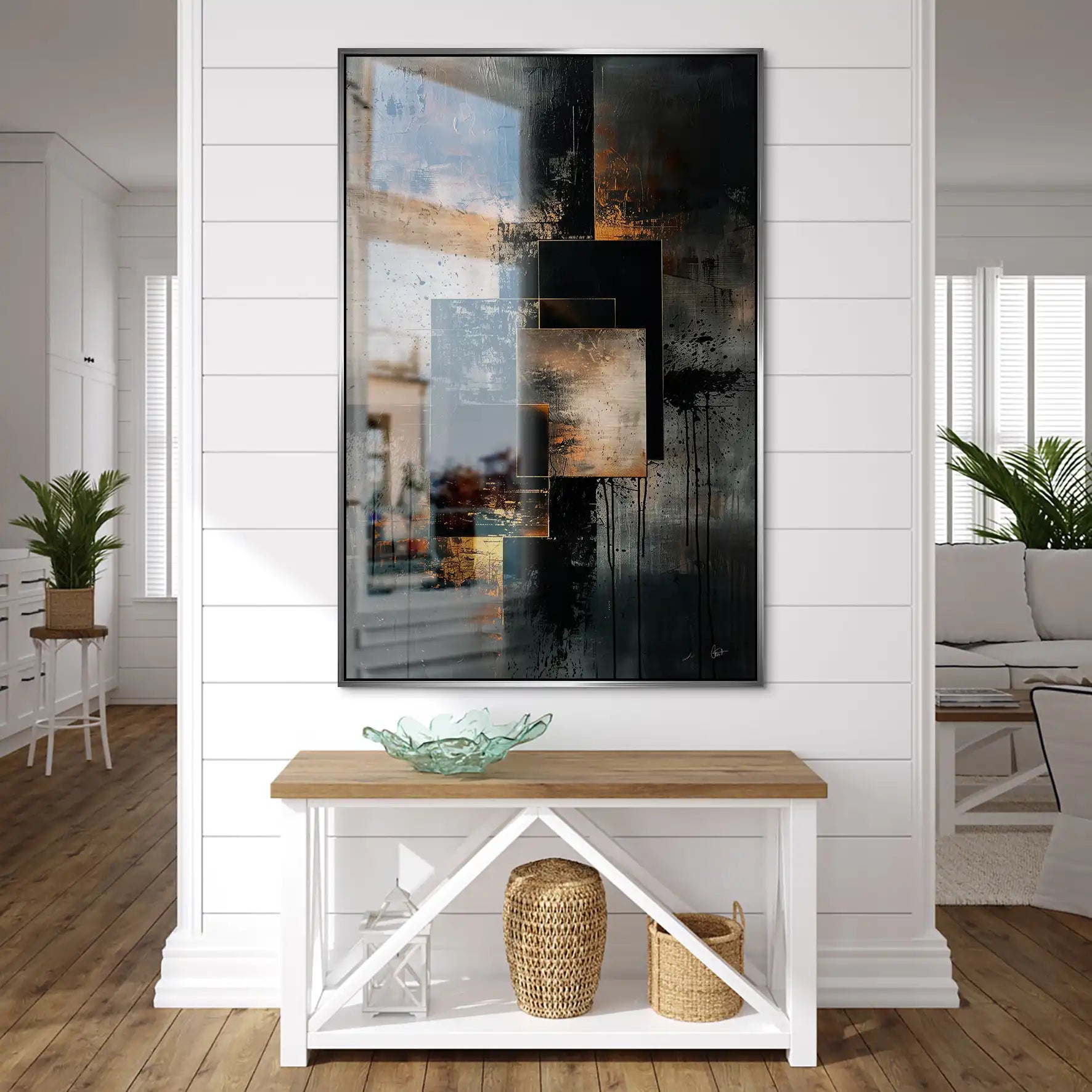 Abstrakt Nr.26 Alu Gebürstet Bild INGALERIE