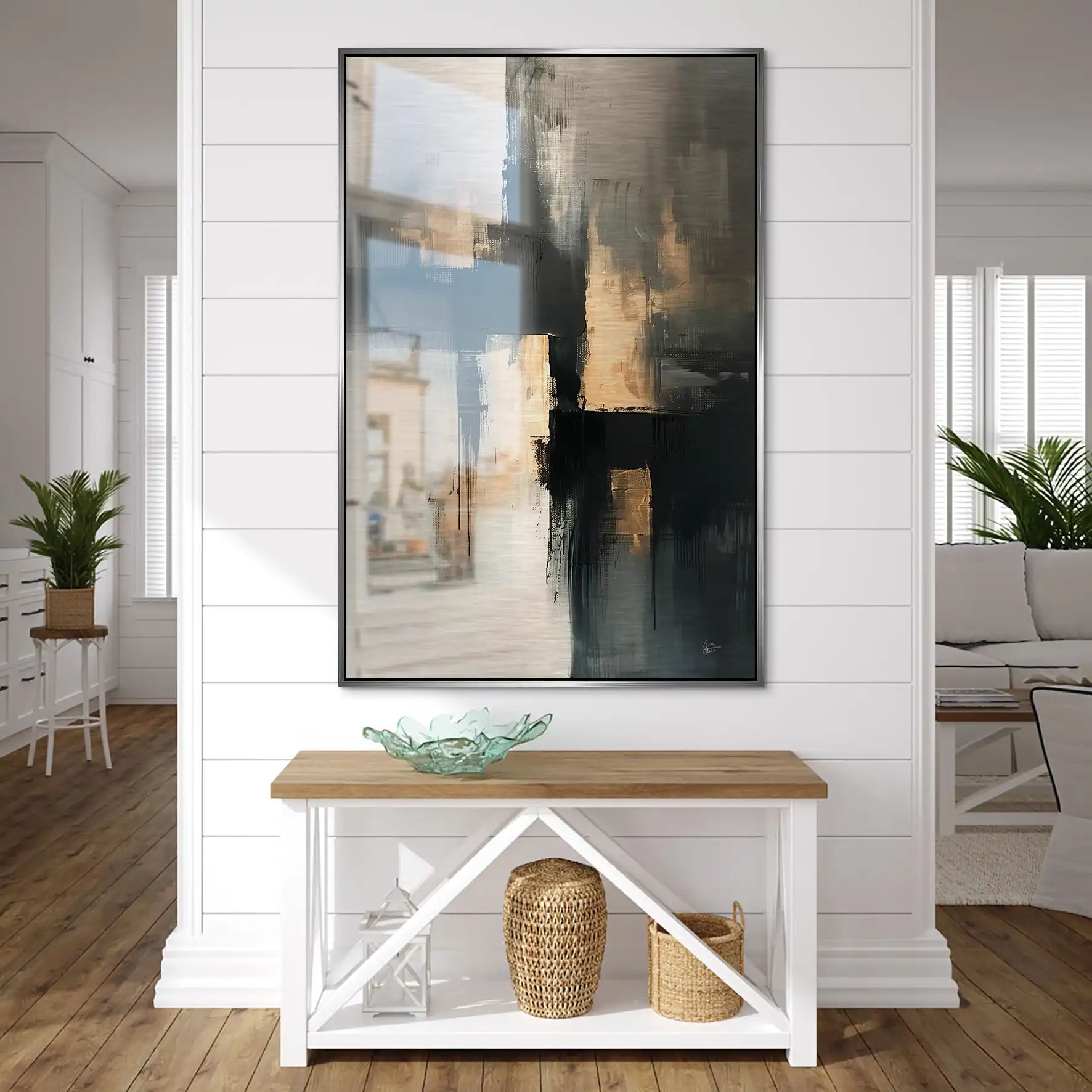 Abstrakt Nr.24 Alu Gebürstet Bild INGALERIE