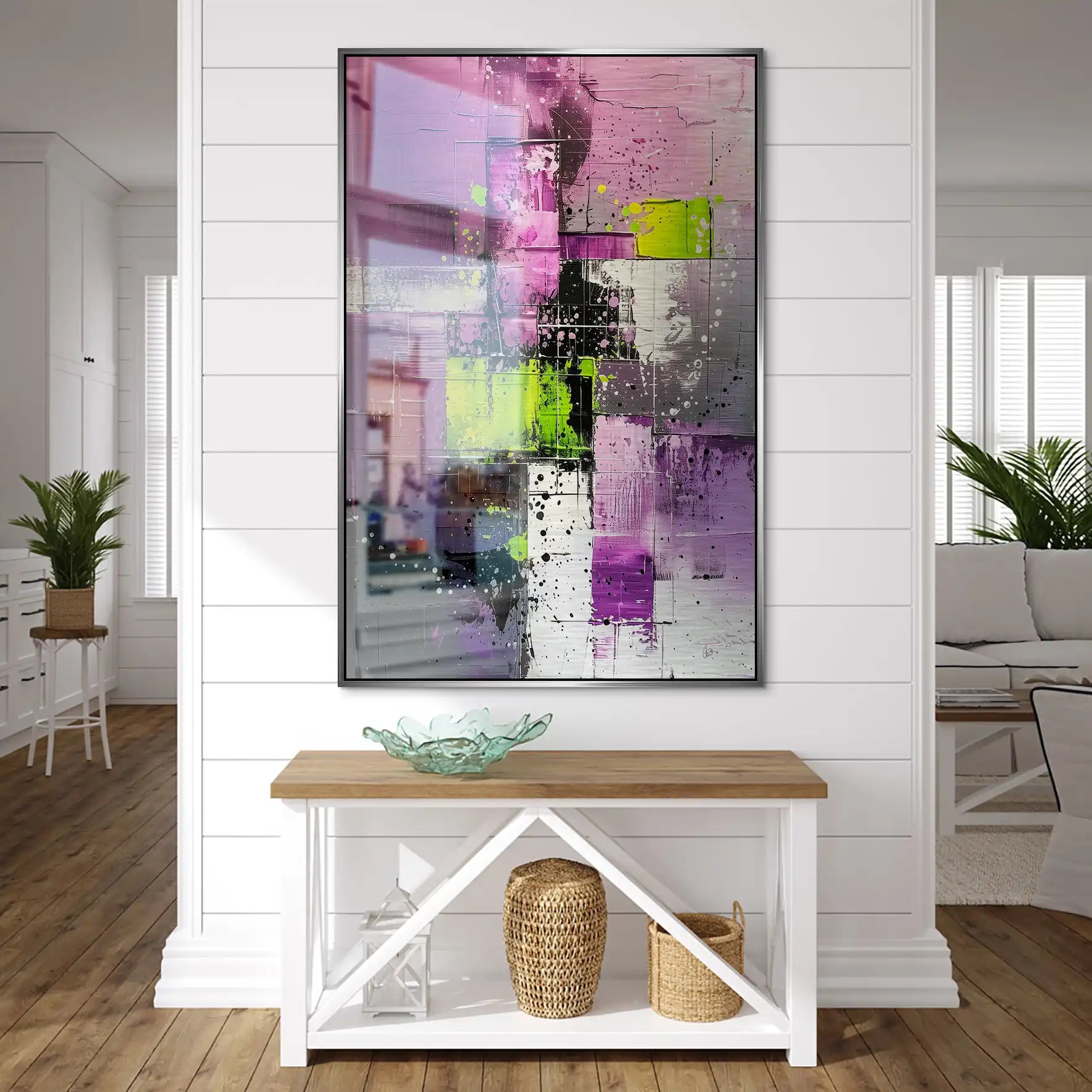 Abstrakt Nr.22 Alu Gebürstet Bild INGALERIE