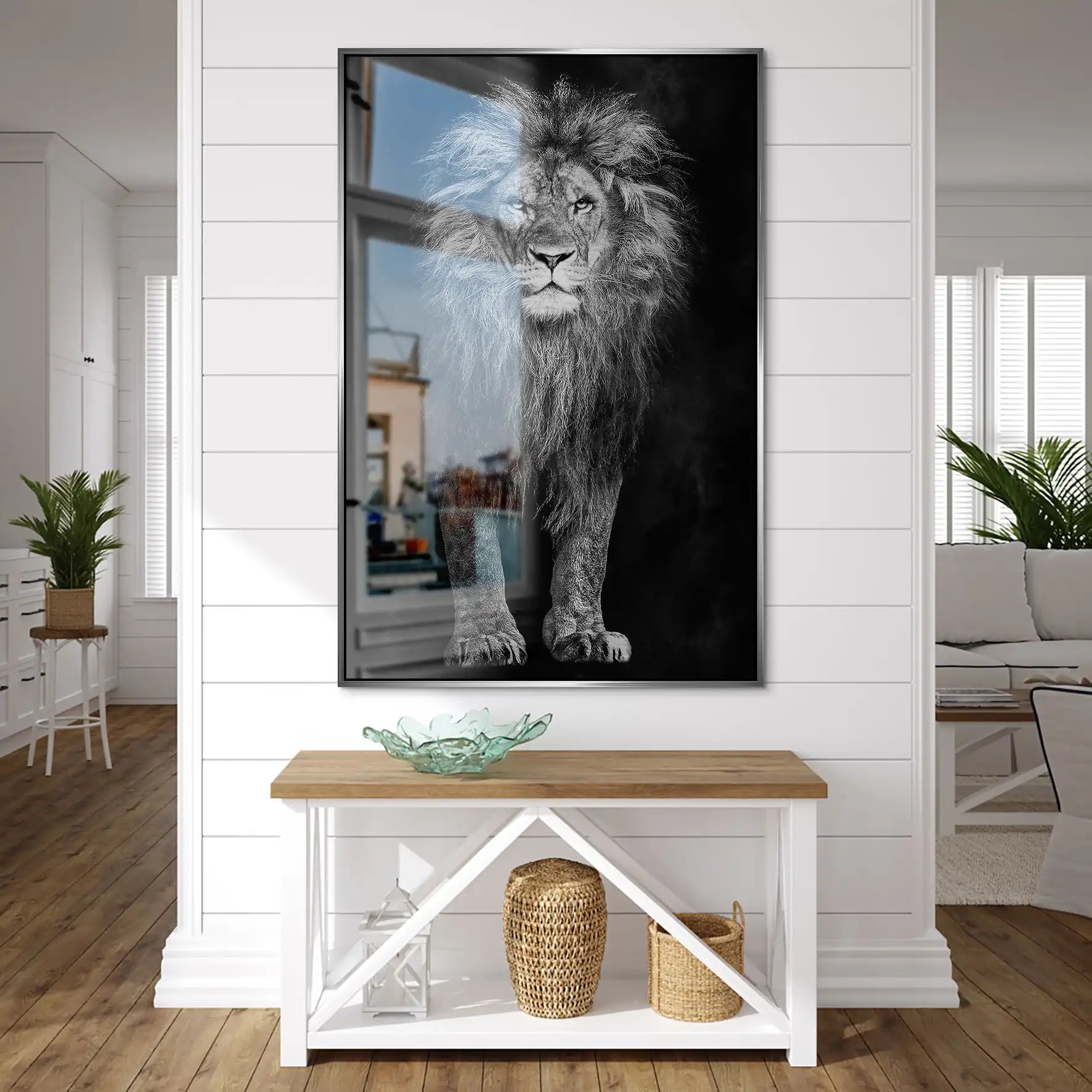 Lion Black Style AluDibond Gebürstet INGALERIE