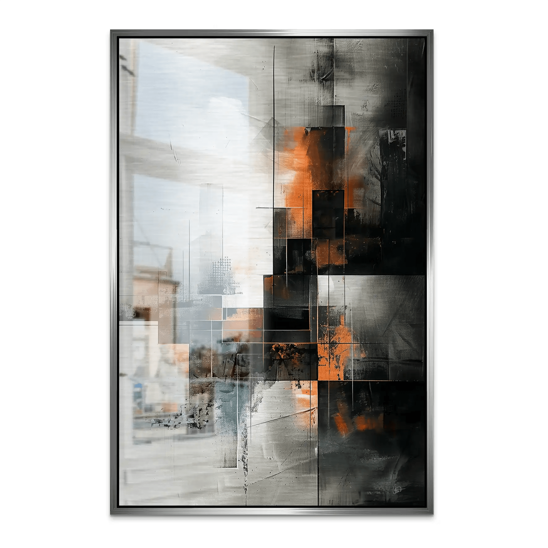 Abstrakt Nr.25 Alu Gebürstet Bild INGALERIE