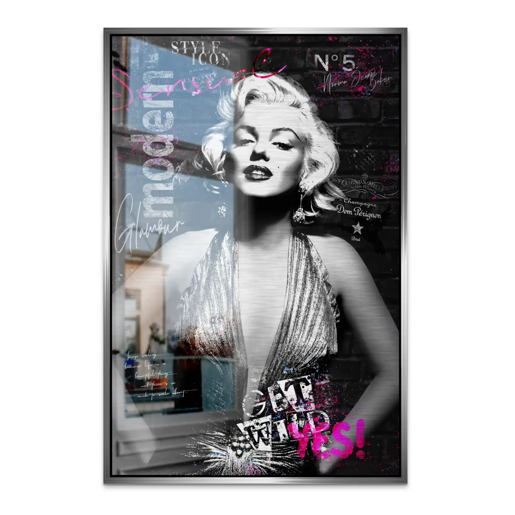 Marilyn Get Wild AluDibond Gebürstet INGALERIE