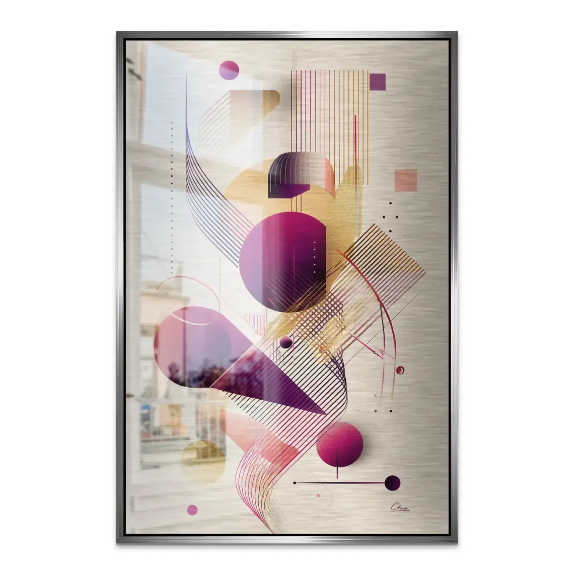 Velour Spectrum Harmony Alu Dibond Bild gebürstet INGALERIE