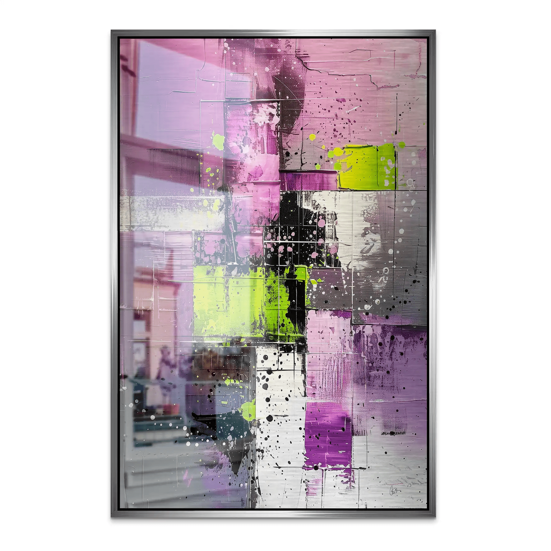 Abstrakt Nr.22 Alu Gebürstet Bild INGALERIE