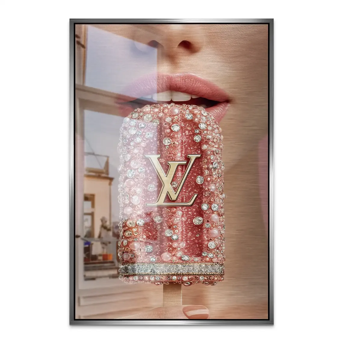 Diamonds and Desire Alu Dibond Bild gebürstet