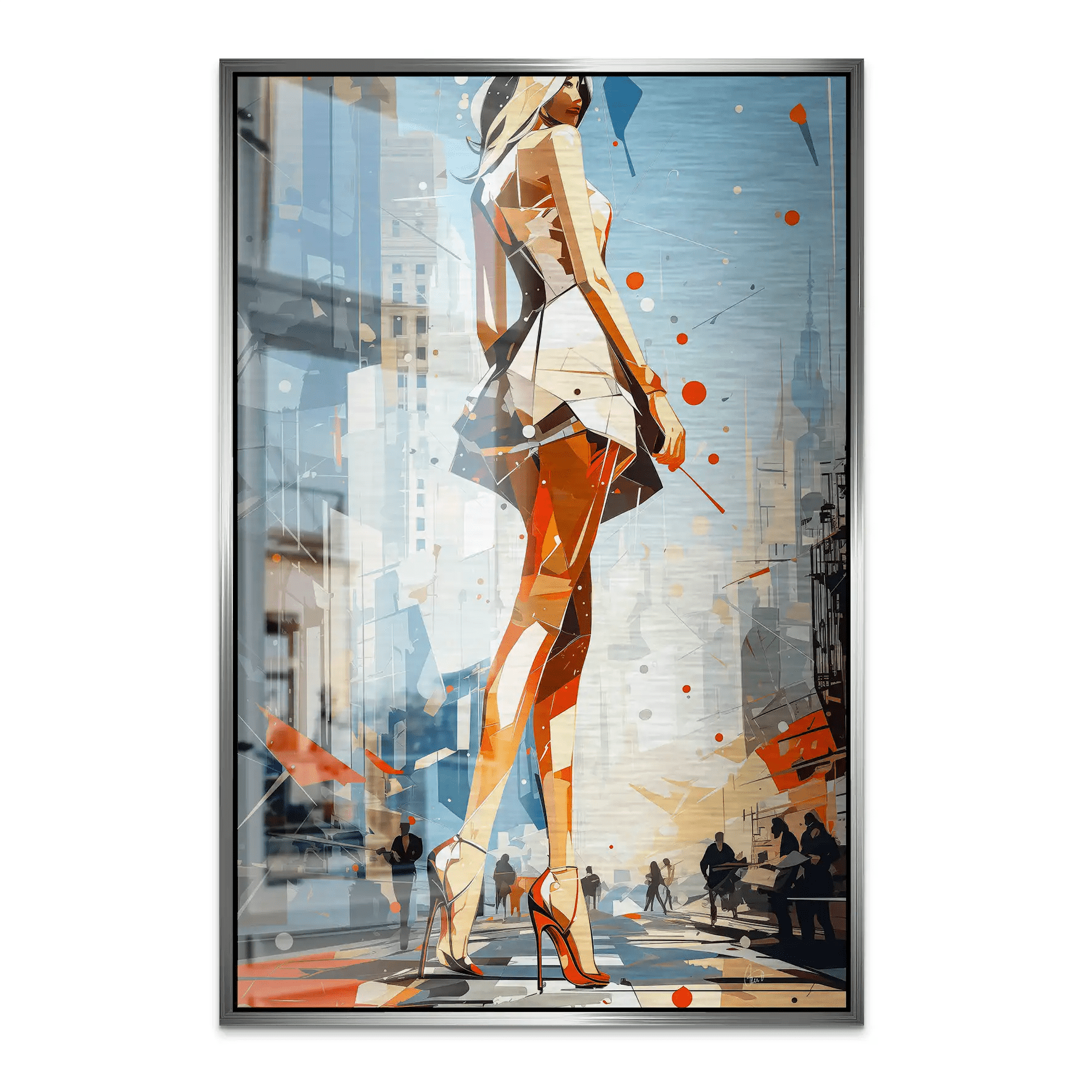 City Walk New York Pop Art AluDibond Gebürstet INGALERIE